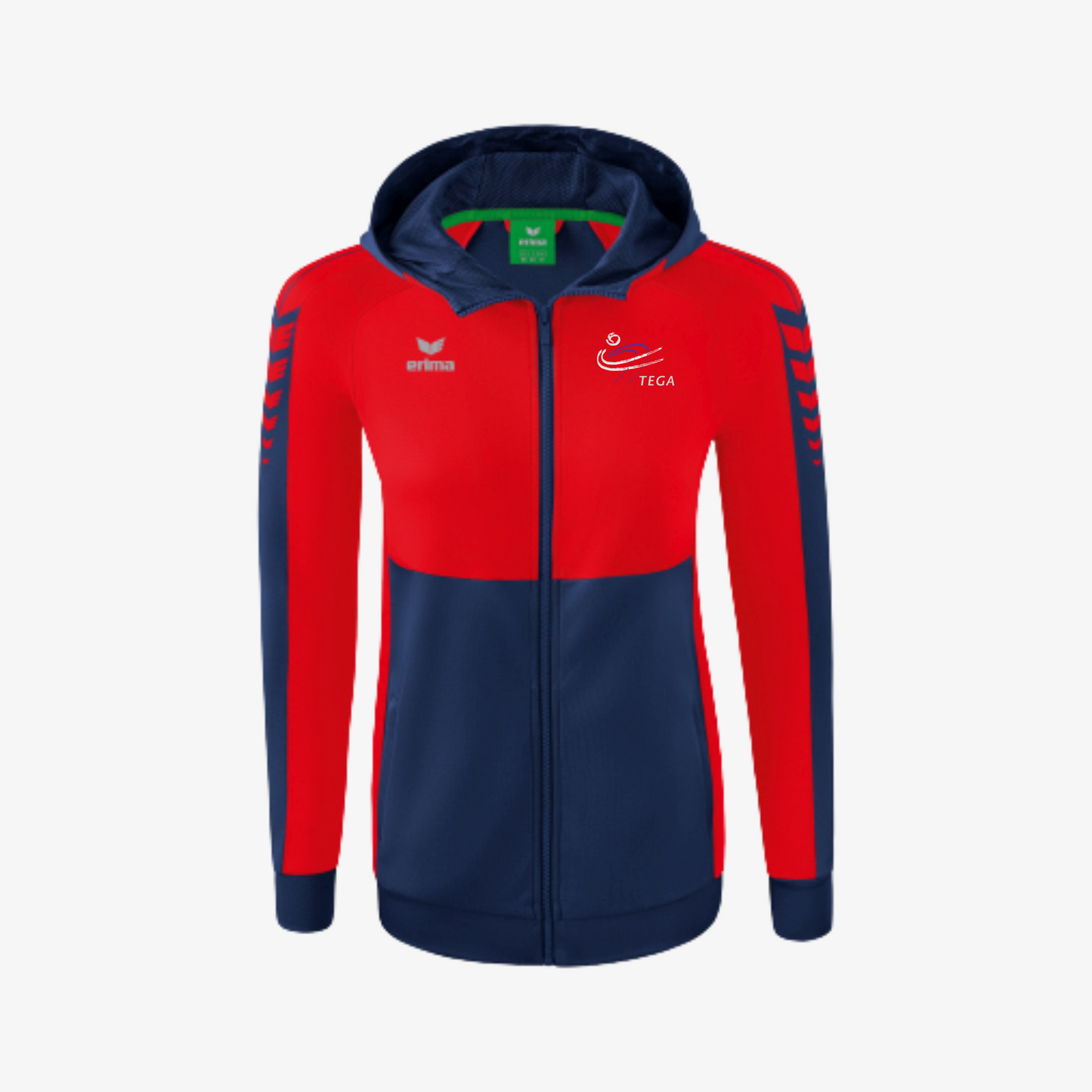 Erima Six Wings trainingsjack met capuchon Dames Tega'74