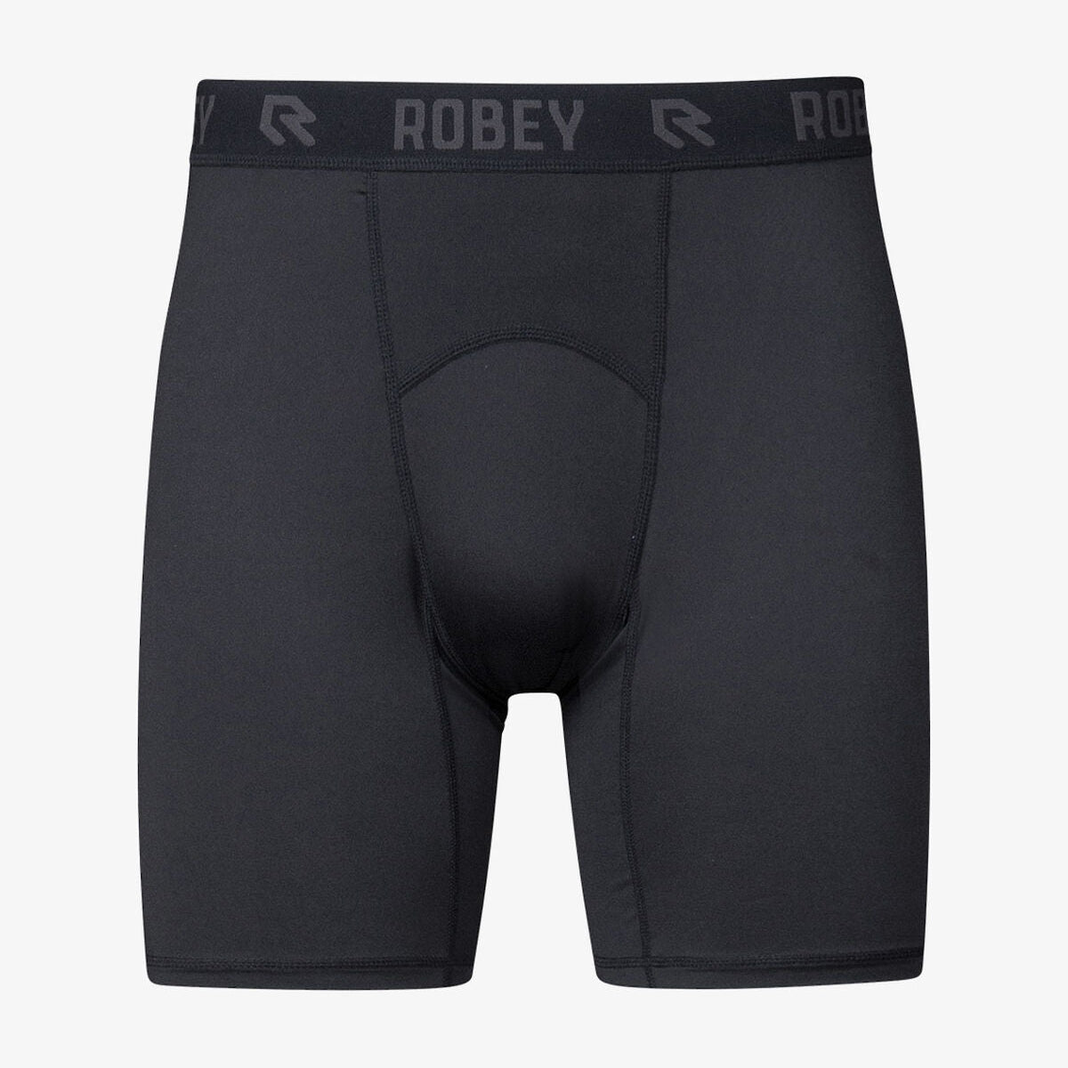 Robey Slidingbroek Baselayer Shorts in zwart, ontworpen voor bescherming tegen kou en schaafwonden, ideaal voor sporters van elk niveau.
