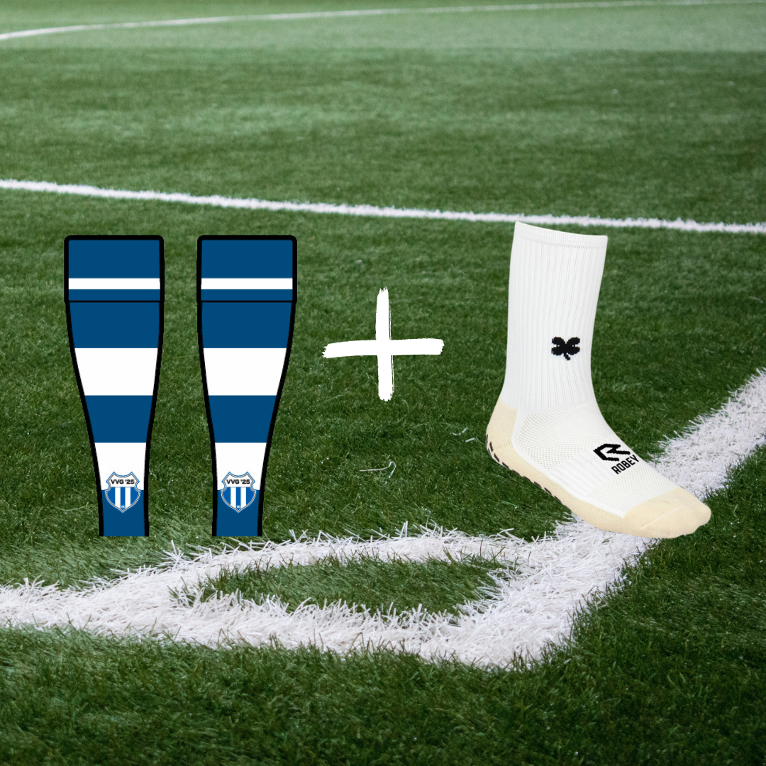 VVG gripsokken en voetbalsokken, speciaal ontworpen voor voetballers, bieden extra grip, comfort en ondersteuning tijdens trainingen en wedstrijden.