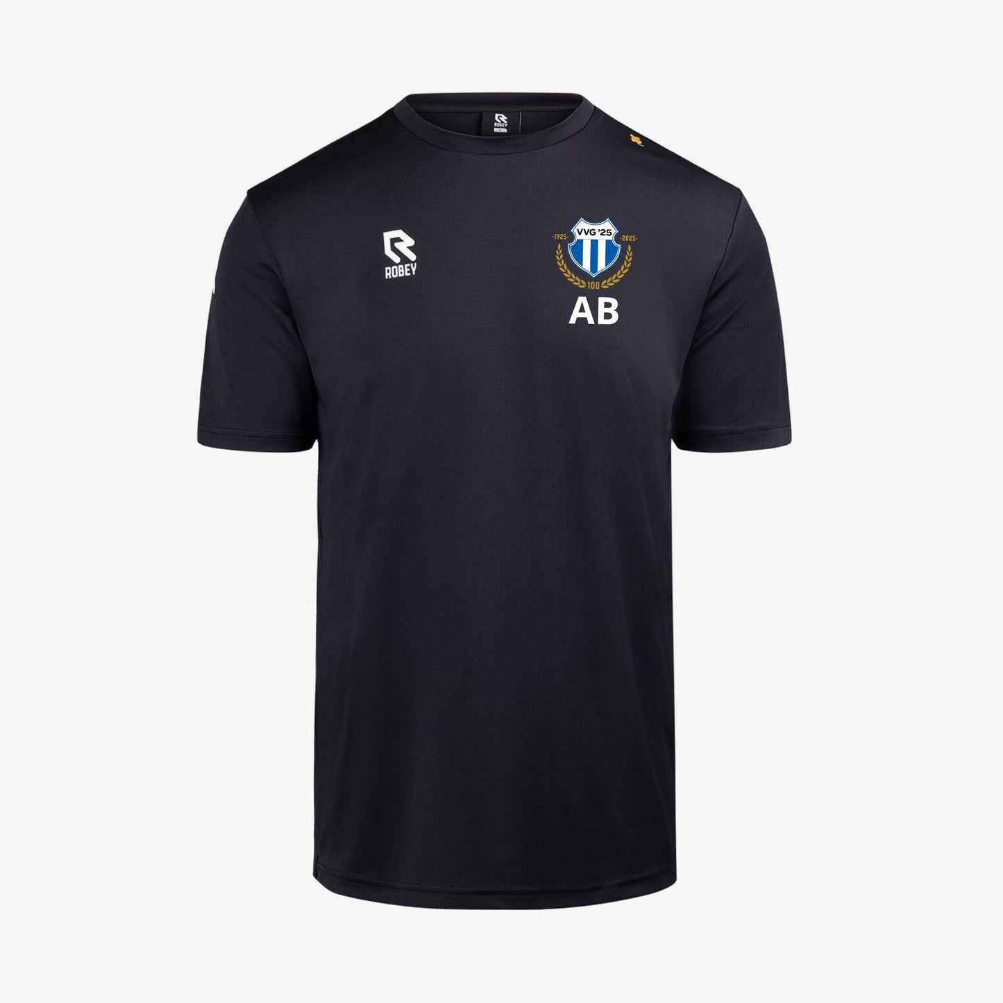 VVG trainings T-shirt, met initailen. comfortabel en ademend sportshirt voor voetballers, ideaal voor trainingen en wedstrijden.